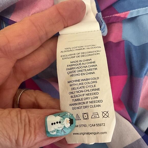 VTG An Origibal Penguin by Munsing Wear Heritage Slim Fit Button Down Shirt L - Picture 10 of 12